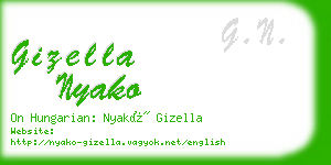 gizella nyako business card